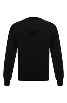 Свитер из шерсти и хлопка Emporio Armani