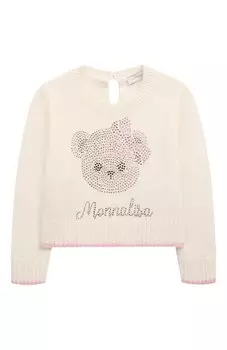 Свитер из шерсти и вискозы Monnalisa