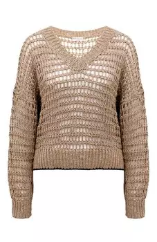 Свитер изо льна и шелка Brunello Cucinelli