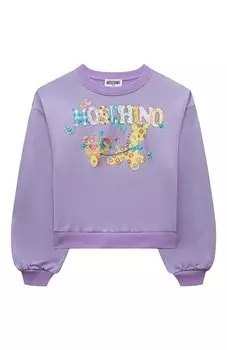 Свитшот из хлопка и вискозы Moschino