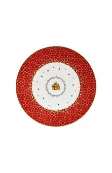 Тарелка салатная Cadeau Noel Rouge Bernardaud