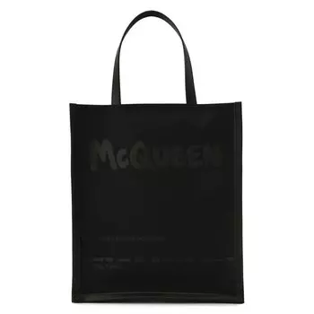Текстильная сумка-шопер Alexander McQueen