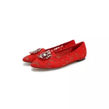 Текстильные балетки Rainbow Lace Dolce &amp; Gabbana