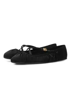 Текстильные балетки Vally Dolce & Gabbana