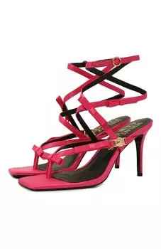 Текстильные босоножки Emily Versace Jeans Couture