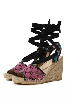 Текстильные босоножки Gucci