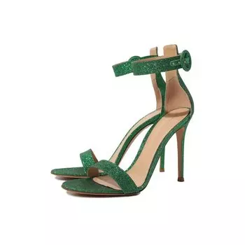 Текстильные босоножки Portofino 105 Gianvito Rossi