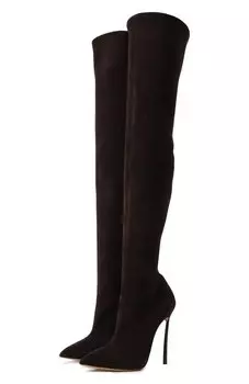 Текстильные ботфорты Blade 120 Casadei