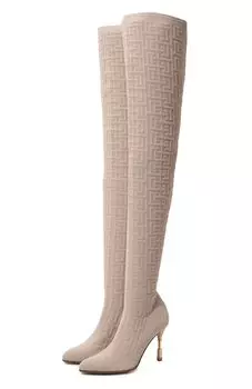 Текстильные ботфорты Moneta 95 Balmain