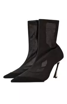 Текстильные ботильоны Mugler