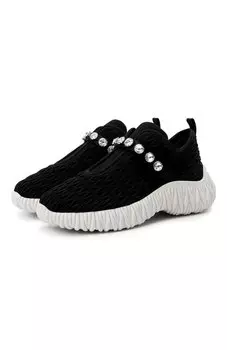 Текстильные кроссовки Miu Miu