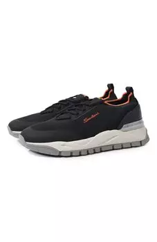 Текстильные кроссовки Santoni