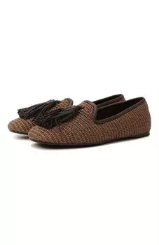 Текстильные лоферы Brunello Cucinelli