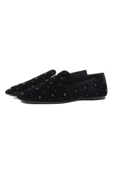 Текстильные лоферы Emporio Armani