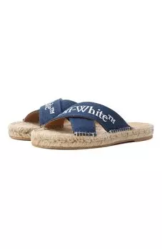 Текстильные шлепанцы Criss Cross Off-White