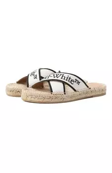 Текстильные шлепанцы Criss Cross Off-White