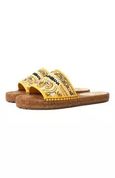 Текстильные шлепанцы Dolce & Gabbana
