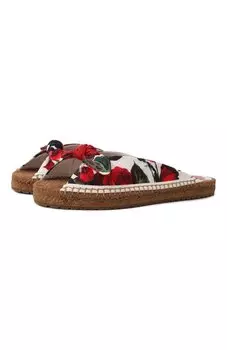 Текстильные шлепанцы Dolce & Gabbana