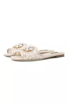Текстильные шлепанцы Rainbow Bianca Dolce & Gabbana