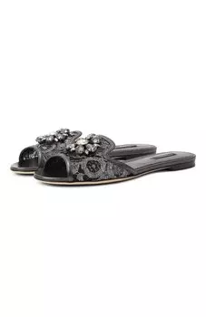 Текстильные шлепанцы Rainbow Bianca Dolce & Gabbana