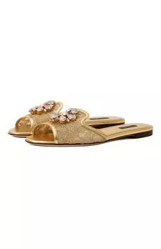 Текстильные шлепанцы Rainbow Bianca Dolce & Gabbana
