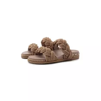 Текстильные шлепанцы Rockstud Torchon Valentino