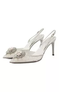 Текстильные туфли Barbara 90 Rene Caovilla