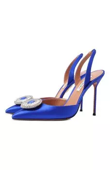 Текстильные туфли Crystal Hoop 105 Aquazzura