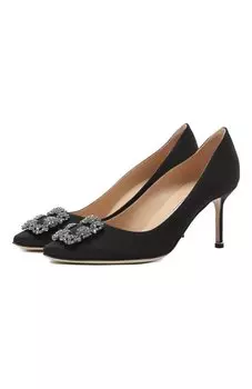 Текстильные туфли Hangisi 70 Manolo Blahnik