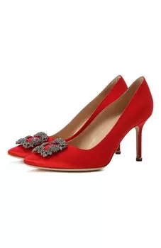 Текстильные туфли Hangisi 90 Manolo Blahnik