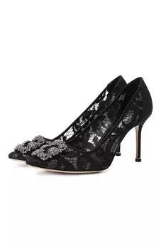 Текстильные туфли Hangisi 90 Manolo Blahnik