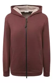 Толстовка из хлопка и шелка Brunello Cucinelli