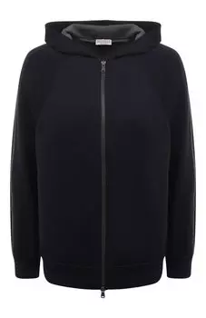 Толстовка из хлопка и шелка Brunello Cucinelli