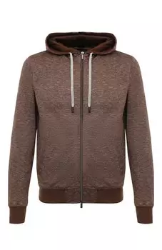 Толстовка из шелка и льна Andrea Campagna