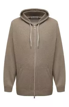 Толстовка из шерсти и кашемира Brunello Cucinelli