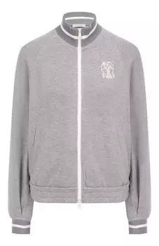 Толстовка из вискозы и хлопка Brunello Cucinelli