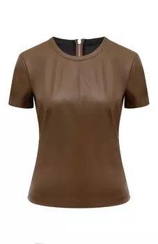 Топ из экокожи Helmut Lang