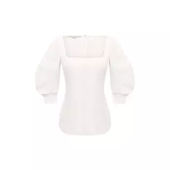 Топ из хлопка и льна Stella McCartney