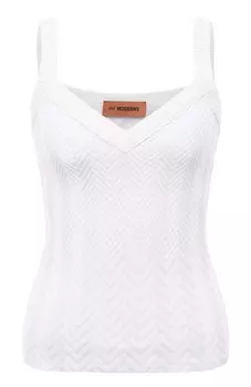 Топ из хлопка и вискозы Missoni