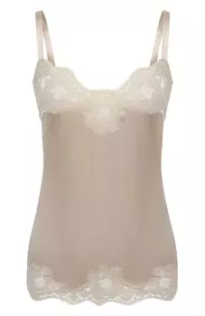 Топ из шелка и хлопка Dolce & Gabbana
