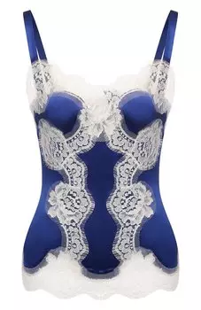 Топ из шелка и хлопка Dolce & Gabbana