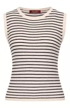 Топ из шелка и шерсти Max Mara Studio