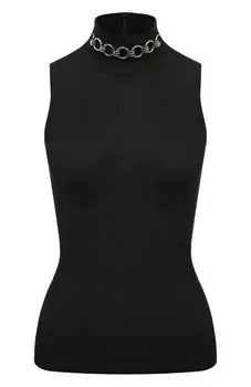 Топ из шерсти и шелка Barbara Bui