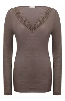 Топ из шерсти и шелка Hanro