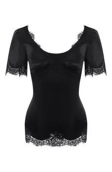 Топ из смеси шелка и хлопка Dolce & Gabbana