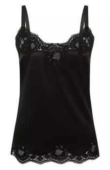 Топ из смеси шелка и хлопка Dolce & Gabbana