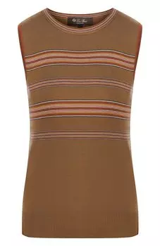 Топ из смеси шелка и хлопка Loro Piana