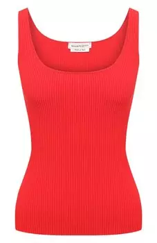 Топ из вискозы Alexander McQueen