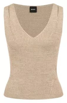 Топ из вискозы и хлопка BOSS