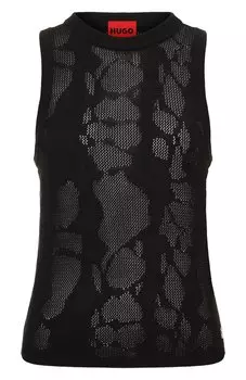 Топ из вискозы и хлопка HUGO